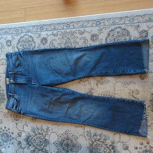 Mother The Insider Crop Step Fray Jeans